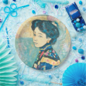 女性の日本のポートレート（藤島武二） ペーパープレート (パーティー)