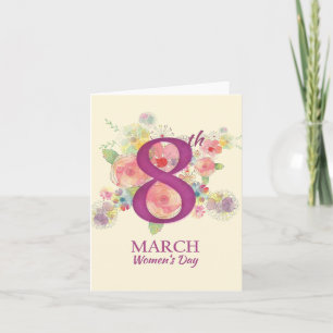 女性の日3月8日 カード