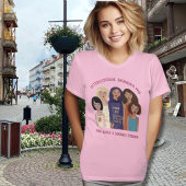 女性の日 | ガールパワー ピンク Tシャツ