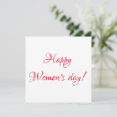 女性の日 ポストカード (スタンド正面)