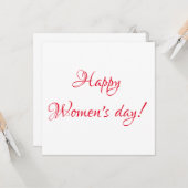 女性の日 ポストカード (正面/裏面インサイチュ)