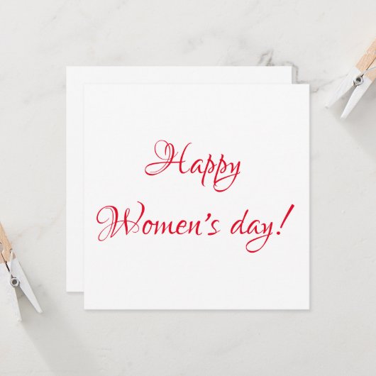 女性の日 ポストカード (正面/裏面インサイチュ)