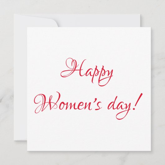 女性の日 ポストカード (正面)