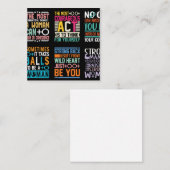 女性の日Tシャツデザイン ノートカード (正面/裏面)