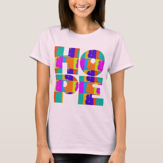 女性の明るい希望のベビードールのティー Tシャツ (正面)