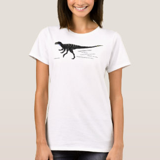 女性の暗い稲妻の爪の恐竜のワイシャツ Tシャツ