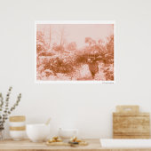 女性の木材採集器 ポスター (キッチン)