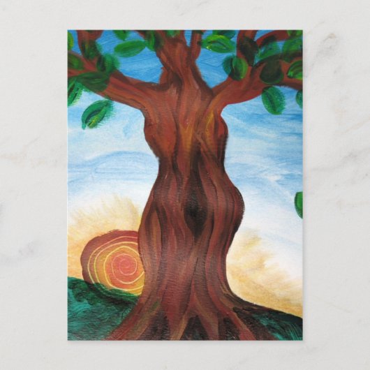 女性の木 ポストカード (正面)
