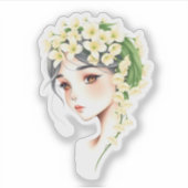 女性の本質:恵み、強み、美しい シール (正面)