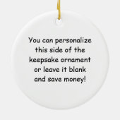 女性の棒の姿のテニスのスターのオーナメント セラミックオーナメント (裏面)