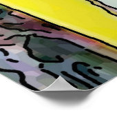 女性の椅子に追加文字 ポスター (角)