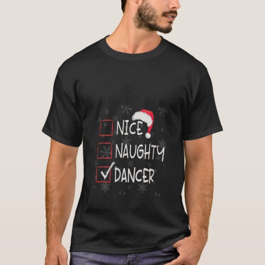 女性の楽しいいたずらダンサー ダンススタジオリスト クリス Tシャツ (正面)