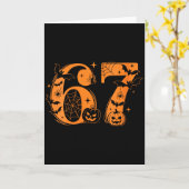 女性の楽しい6と7のミームデザインカップルハロ カード (黄色い花)