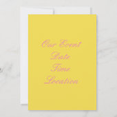 女性の権利が最初に上がった雷-どんな色でも 招待状 (裏面)