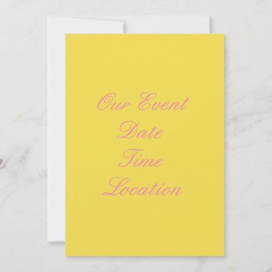 女性の権利が最初に上がった雷-どんな色でも 招待状 (裏面)