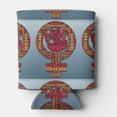 女性の権利が最初に上昇サンダー_コーブ 缶クーラー (裏面)