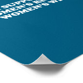 女性の権利と間違いを支持します - ユーモアと美学 ポスター (角)