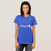 ✊女性の権利に対するRESIST:力強い声明 Tシャツ (正面フル)