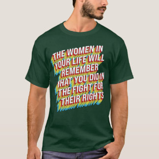女性の権利のために戦う Tシャツ