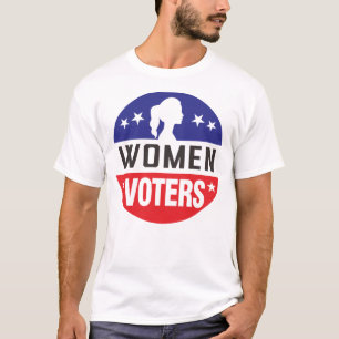女性の権利のためのスタンド:上昇と投票 Tシャツ