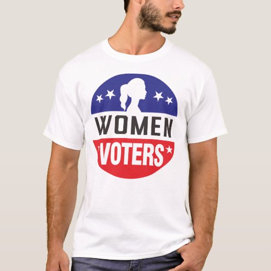 女性の権利のためのスタンド:上昇と投票 Tシャツ (正面)