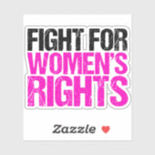 女性の権利のための戦いプロチョイスノート シール (シート)