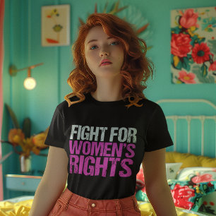 女性の権利のための戦い Tシャツ