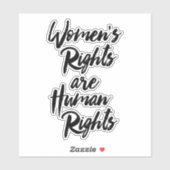 「女性の権利は人権である」 シール (シート)