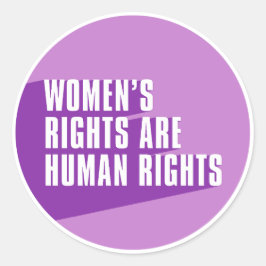 女性の権利は人権である – フェミニスト引用文 ラウンドシール