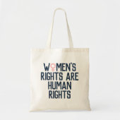 「女性の権利は人権である」フェミニスト トートバッグ (正面)