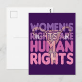 女性の権利は人権である ポストカード (正面/裏面)