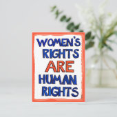 女性の権利は人権である ポストカード (スタンド正面)