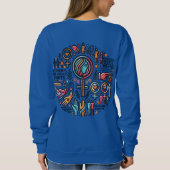 女性の権利は人権である – 快適 スウェットシャツ (裏面)