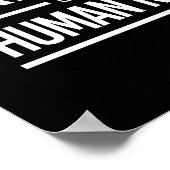 女性の権利は人権である – 白 –  ポスター (角)