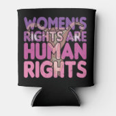 女性の権利は人権である | Pro-choice 缶クーラー (正面)