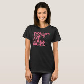 女性の権利は人権である Tシャツ (正面フル)
