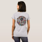 女性の権利は人権です Tシャツ (裏面フル)
