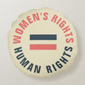 女性の権利は人権と同等 ラウンドクッション (裏面)
