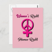 女性の権利は人権はがき ポストカード (正面/裏面)