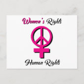 女性の権利は人権はがき ポストカード (正面)