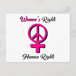 女性の権利は人権はがき ポストカード