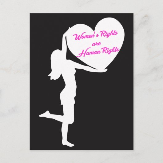 女性の権利は人権はがき ポストカード (正面)