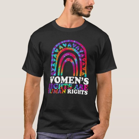 女性の権利は人権サポート女性の権利 Tシャツ (正面)