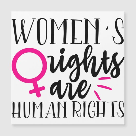 女性の権利は人権 (正面)