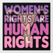 女性の権利は人権 ウィンドウサイン (シート)