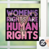 女性の権利は人権 ウィンドウサイン (ホーム)