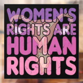 女性の権利は人権 ウィンドウサイン