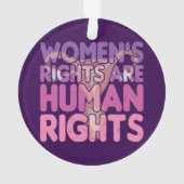 女性の権利は人権 オーナメント (裏面)