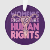 女性の権利は人権 オーナメント (正面)