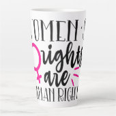 女性の権利は人権 カフェラテマグ (正面)